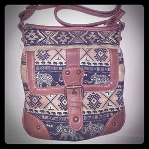 Elephant Aztec print crossbody
